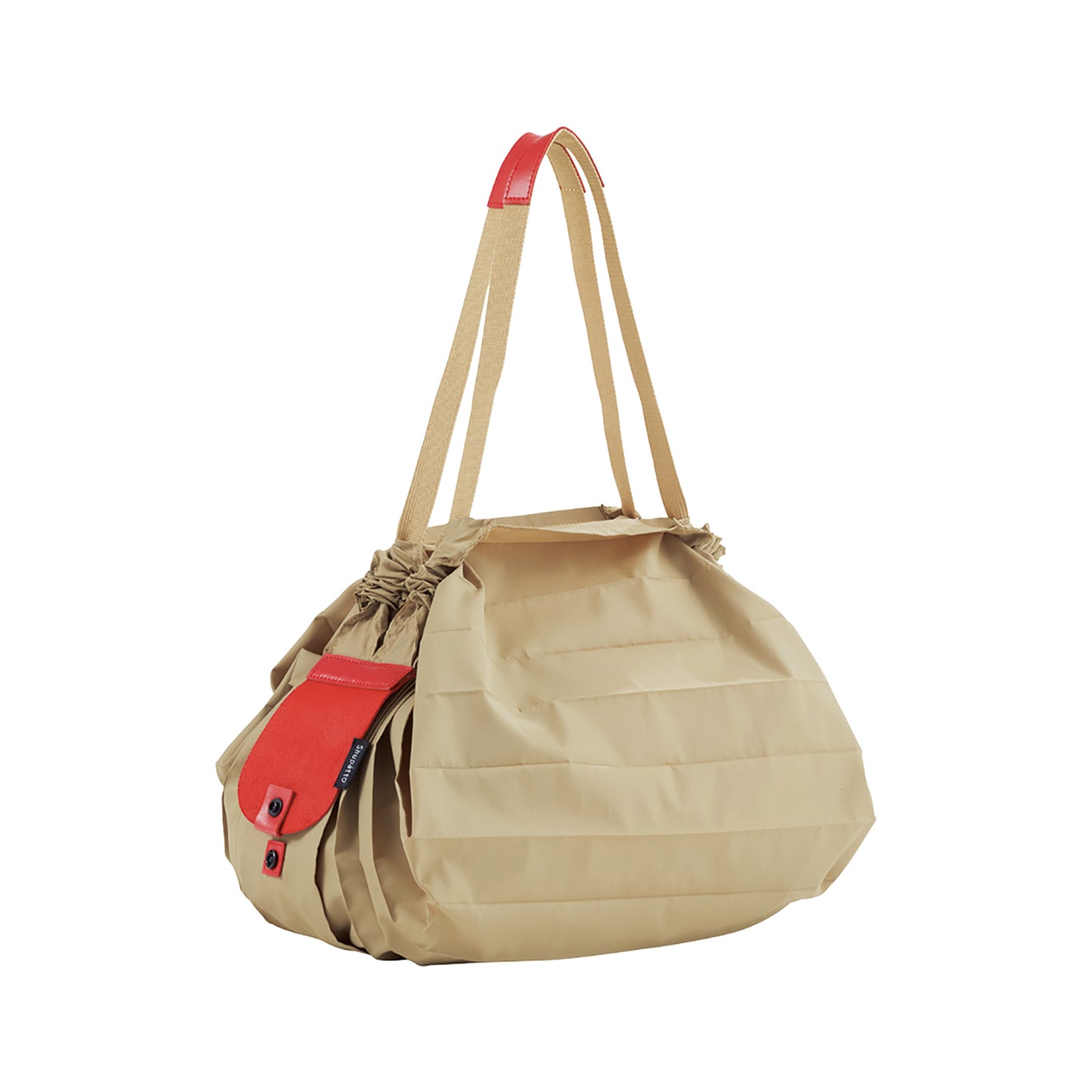 Folding Bag - Beige Red