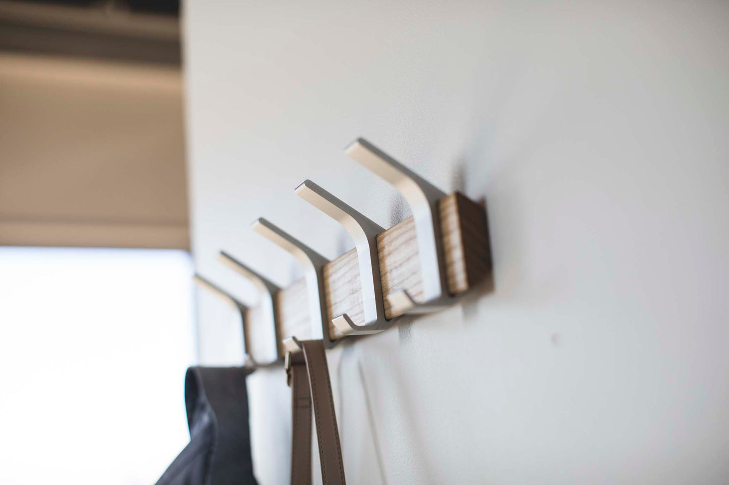 Wall-Mounted Coat Hanger - Steel + Wood