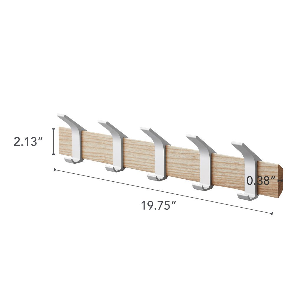 Wall-Mounted Coat Hanger - Steel + Wood