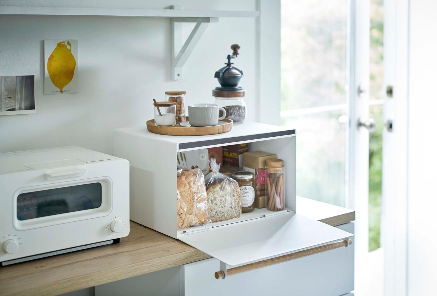 Bread Box - Steel + Wood