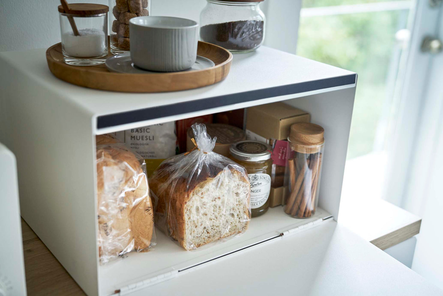 Bread Box - Steel + Wood