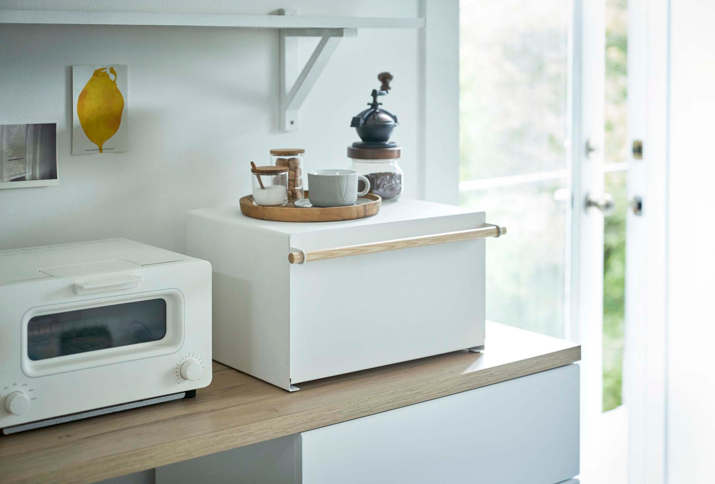 Bread Box - Steel + Wood