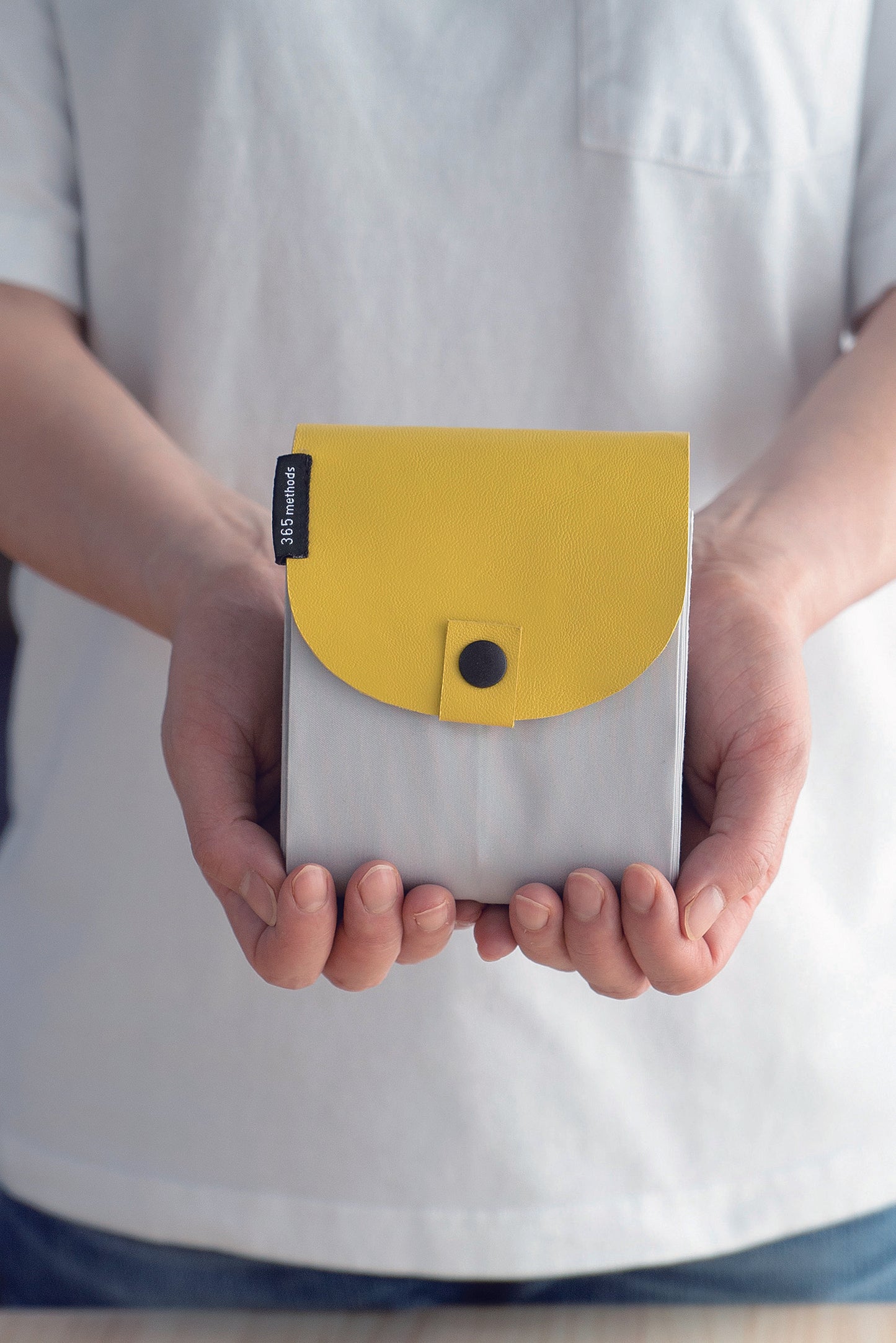 Folding Bag - Light Grey Yellow