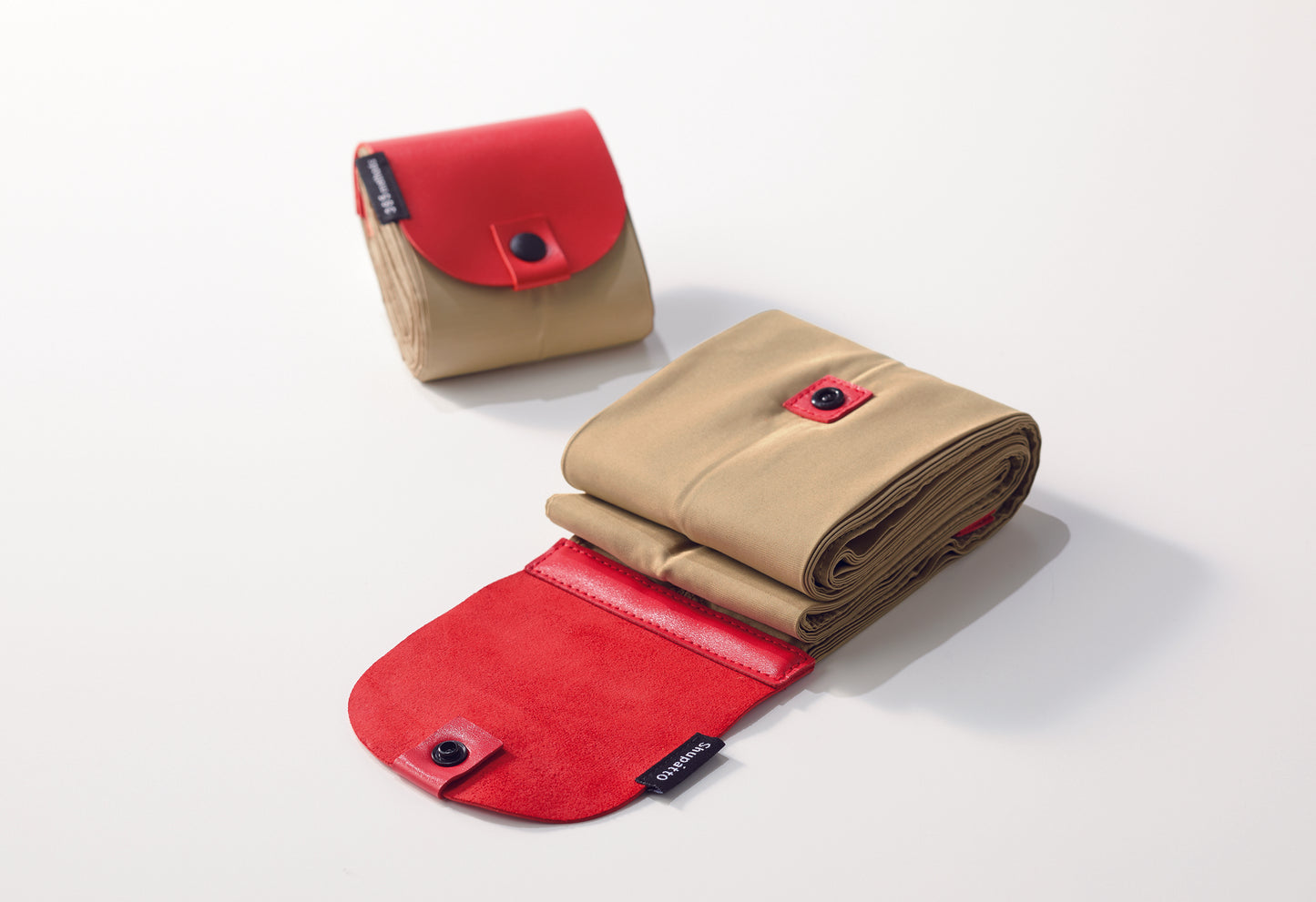 Folding Bag - Beige Red