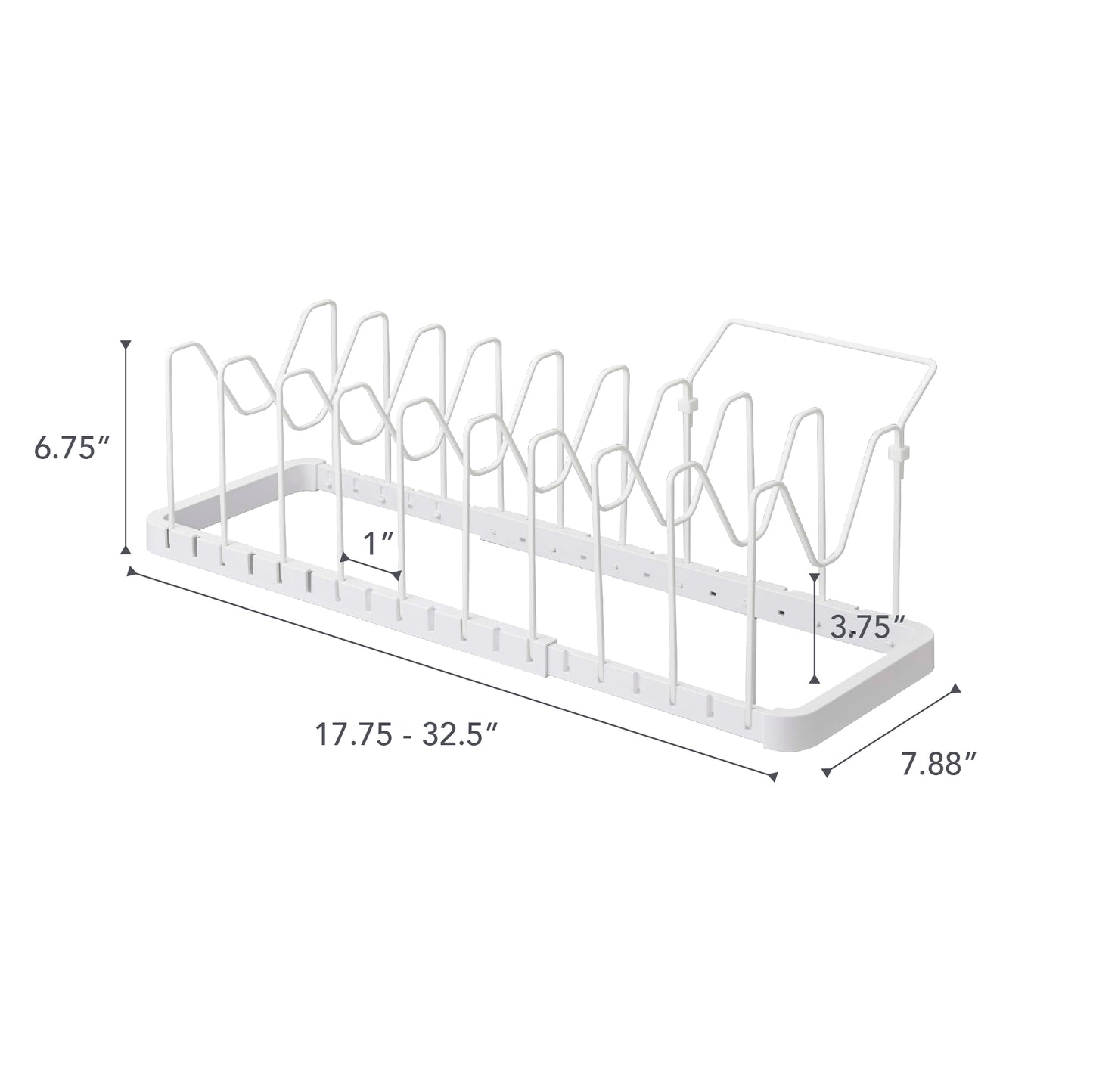 Adjustable Pot Lid Organizer