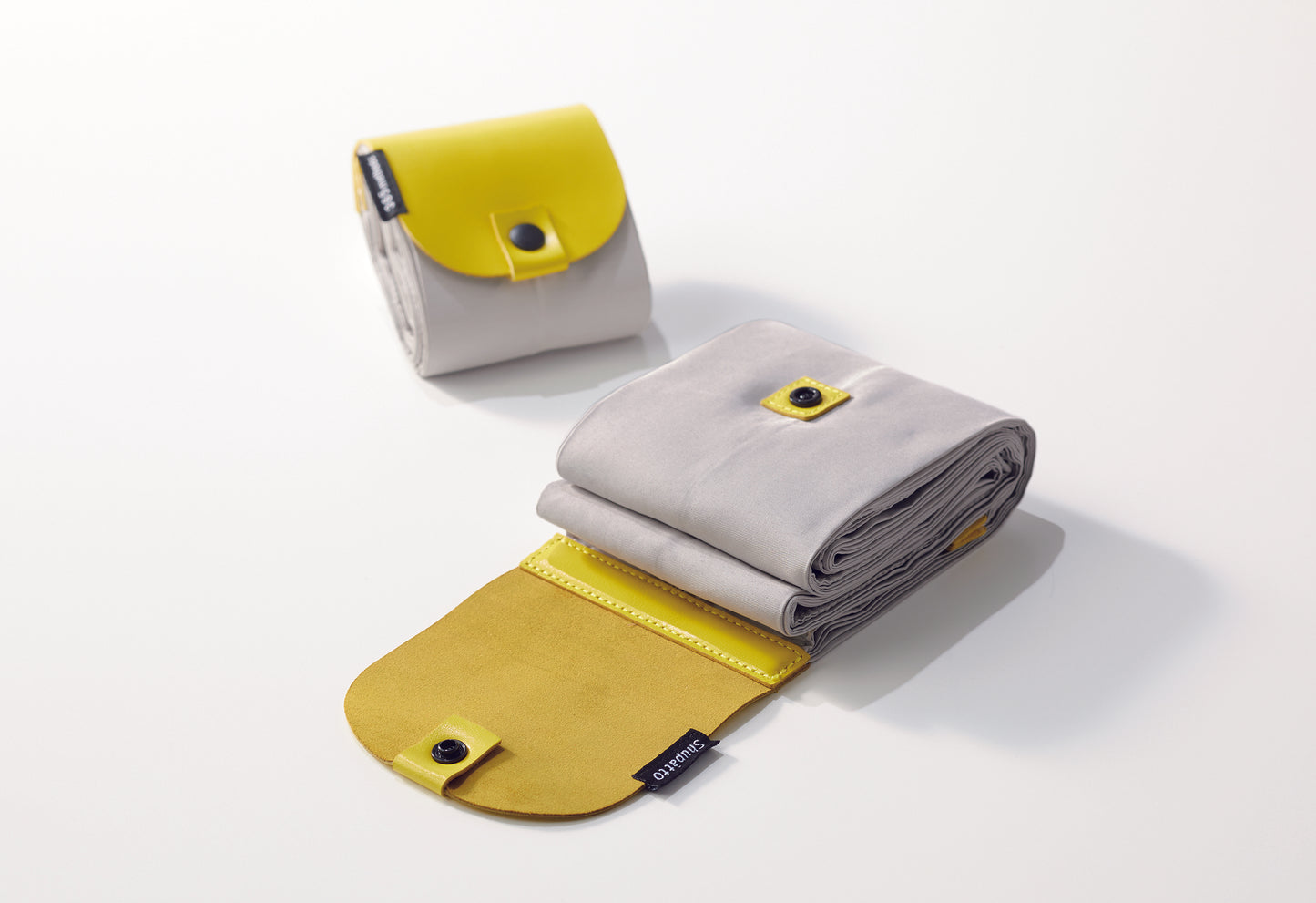 Folding Bag - Light Grey Yellow